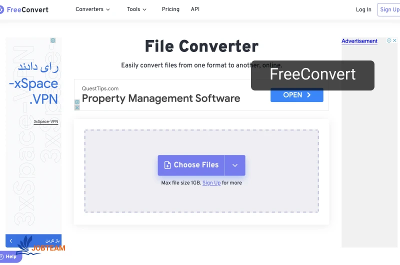 برنامه فشرده سازی فیلم FreeConvert برنامه فشرده سازی فیلم FreeConvert