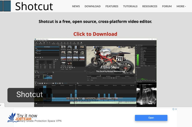 نرم افزار فشرده سازی فیلم Shotcut نرم افزار فشرده سازی فیلم Shotcut