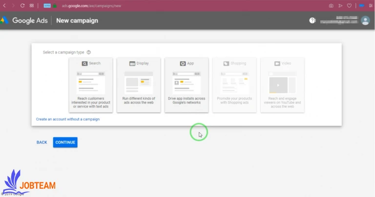 مرحله اول ساخت کمپین گوگل ادز: ورود به جیمیل مرحله اول ساخت کمپین گوگل ادز: ورود به جیمیل