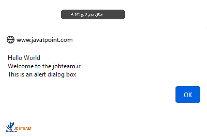 انواع alert در جاوا اسکریپت انواع alert در جاوا اسکریپت