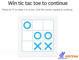 کپچای بازی Tic Tac Captcha