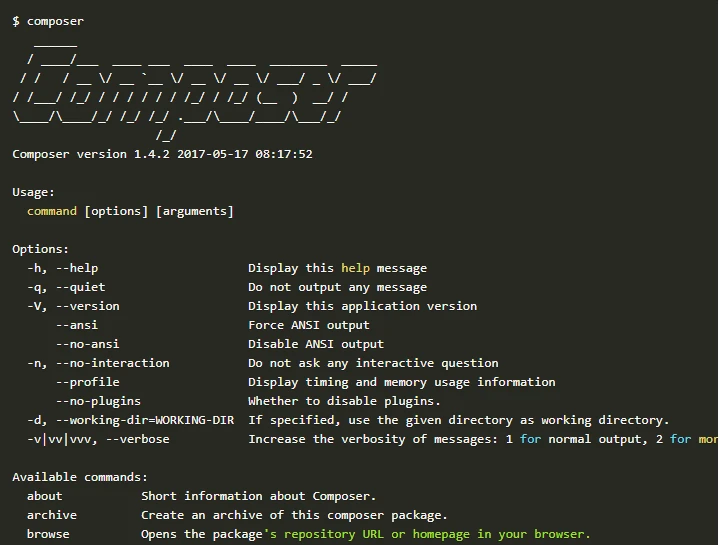 نصب کامپوزر در لینوکس اوبونتو نصب کامپوزر در لینوکس اوبونتو