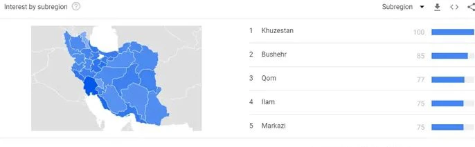 شناسایی مناطق یا شهرهایی که به دنبال خدمات یا محصولات شما هستند با ابزار ترندز گوگل شناسایی مناطق یا شهرهایی که به دنبال خدمات یا محصولات شما هستند با ابزار ترندز گوگل