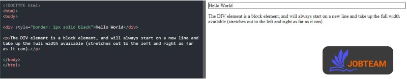 عناصر بلوکی یا بلاک (Block) در HTML