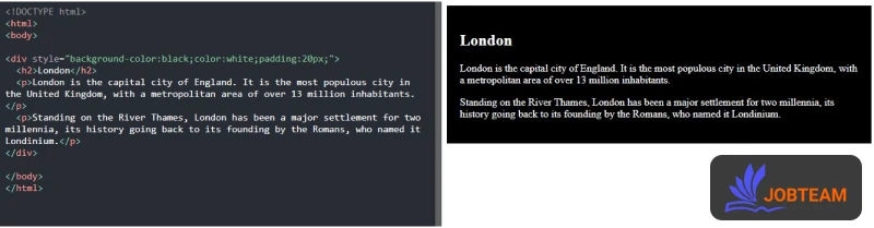 آموزش عناصر بلوکی یا بلاکی و درون خطی (HTML Inline - Block): عنصر div در HTML