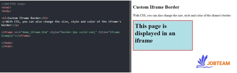 حذف border (حاشیه) در تگ iframe در HTML حذف border (حاشیه) در تگ iframe در HTML