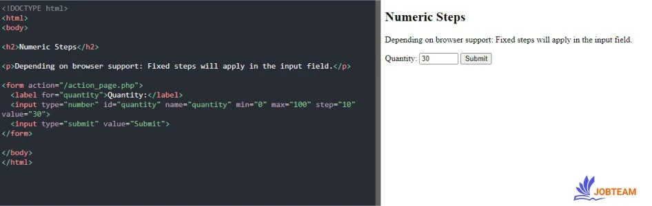 محدودیت های ورودی یا input با step محدودیت های ورودی یا input با step