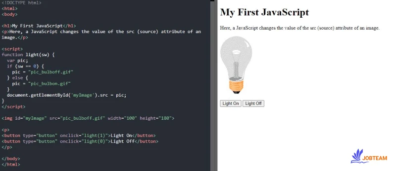 تغییر ویژگی های عناصر HTML با جاوااسکریپت تغییر ویژگی های عناصر HTML با جاوا اسکریپت