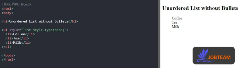 سبک های نشانه گر برای لیست های نامرتب (UL) در HTML