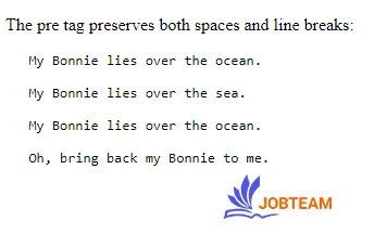 تگ pre در html تگ pre در html