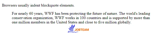 نقل قول <blockquote> در html نقل قول <blockquote> در html