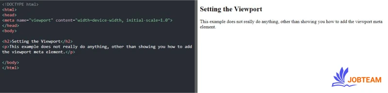 تنظیم viewport در HTML برای ریسپانسیو تنظیم viewport در HTML برای ریسپانسیو