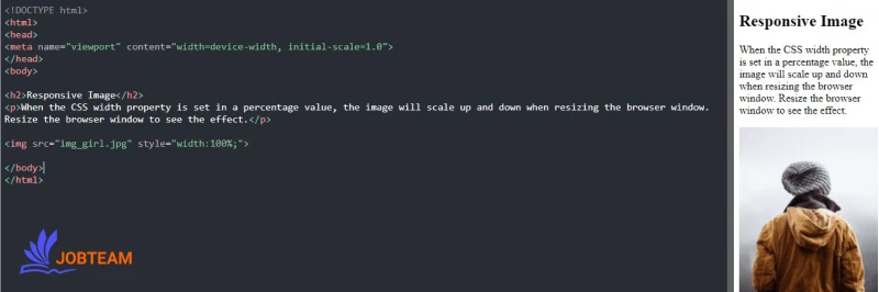 تصاویر واکنشگرا یا ریسپانسیو (Responsive) در html تصاویر واکنشگرا یا ریسپانسیو (Responsive) در html