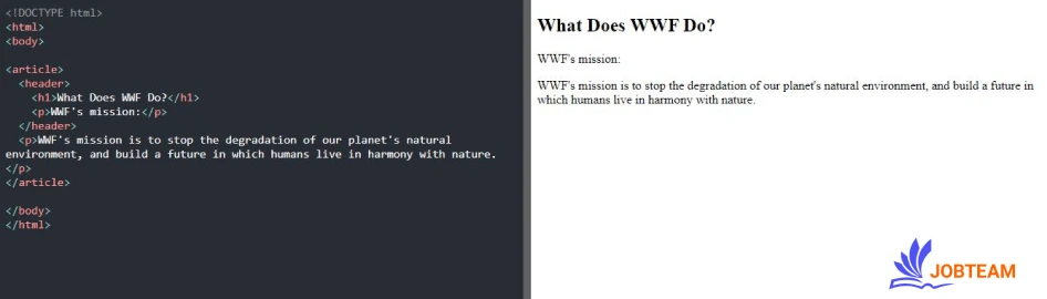 تگ header در HTML تگ معنایی header در HTML
