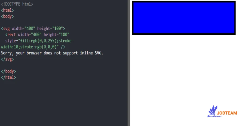 رسم مستطیل با SVG در HTML رسم مستطیل با SVG در HTML
