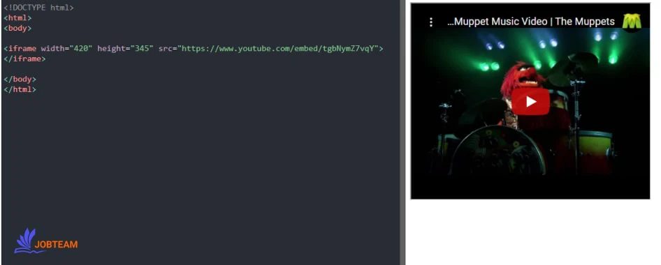 پخش یک ویدیوی YouTube در HTML پخش یک ویدیوی YouTube در HTML