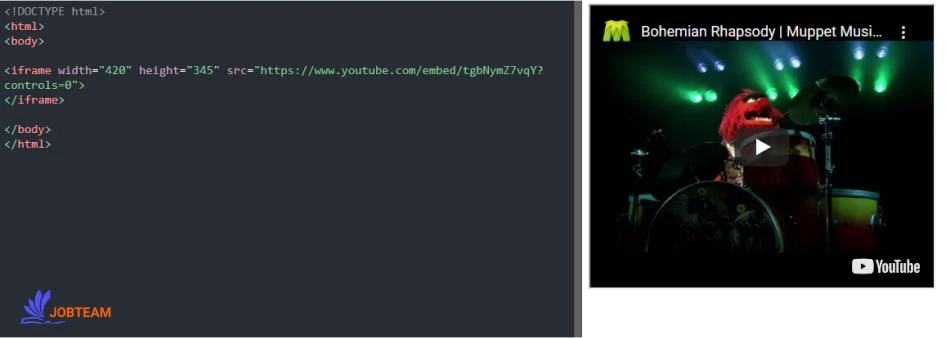 کنترل کننده های ویدئو در YouTube در HTML کنترل کننده های ویدئو در YouTube در HTML