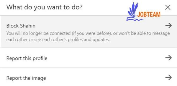 منوی what do you want to do برای بلاک کردن لینکدین منوی what do you want to do برای بلاک کردن لینکدین