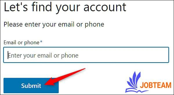 وارد کردن شماره یا ایمیل برای بازیابی پسورد linkedin وارد کردن شماره یا ایمیل برای بازیابی پسورد linkedin
