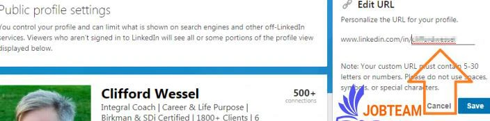 شخصی سازی URL پروفایل لینکدین شخصی سازی URL پروفایل لینکدین