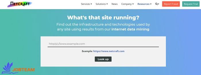 ابزار تشخیص زبان برنامه نویسی سایت NetCraft ابزار تشخیص زبان برنامه نویسی سایت NetCraft
