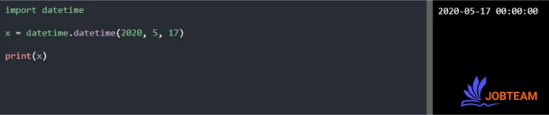 ایجاد اشیاء date در پایتون (Python)