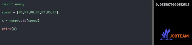 محاسبه انحراف معیار در یادگیری ماشین (Machine Learning)