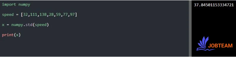 محاسبه انحراف معیار در یادگیری ماشین (Machine Learning)