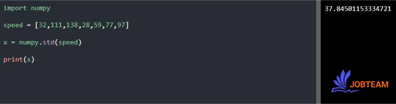 محاسبه انحراف معیار در یادگیری ماشین (Machine Learning)