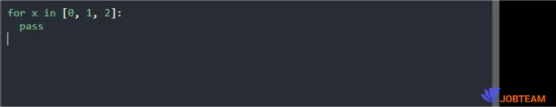 دستور pass حلقه for در پایتون (Python) دستور pass حلقه for در پایتون (Python)