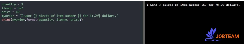 مقادیر چندگانه در قالب بندی رشته در پایتون (Python) مقادیر چندگانه در قالب بندی متن در پایتون (Python)
