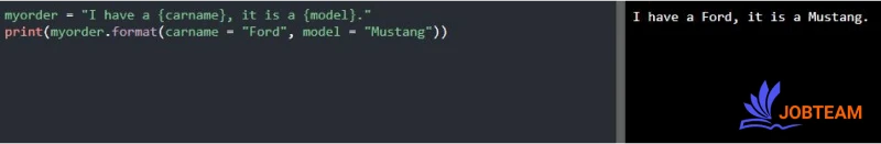 شاخص های نام گذاری شده در آکولادها در پایتون (Python) شاخص های نام گذاری شده در آکولادها در پایتون (Python)