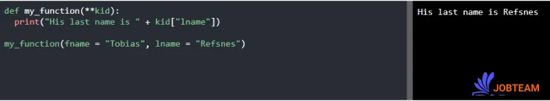 Keyword Arguments خودسرانه توابع در پایتون (Python) Keyword Arguments خودسرانه توابع در پایتون (Python)