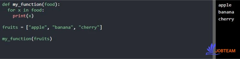 پاس دادن یک لیست به عنوان آرگومان توابع در پایتون (Python) پاس دادن یک لیست به عنوان آرگومان توابع در پایتون (Python)