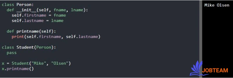 ایجاد یک کلاس فرزند (Child Class) در پایتون (Python) ایجاد یک کلاس فرزند (Child Class) در پایتون (Python)