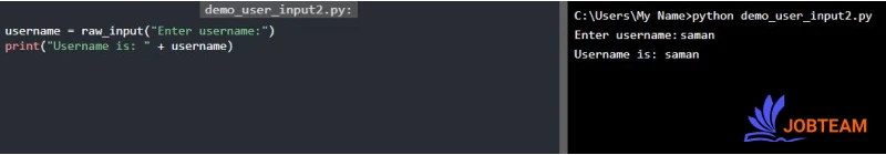 متد ()raw_input در پایتون (Python)