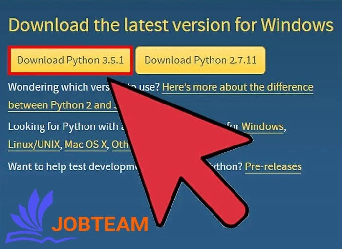 دانلود آخرین نسخه پایتون برای ویندوز دانلود آخرین نسخه پایتون برای ویندوز