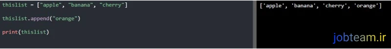 متد ()append در پایتون (Python) متد ()append در پایتون (Python)