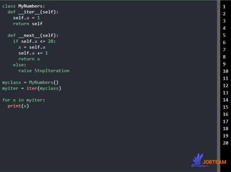 دستور stopiteration در پایتون (Python)