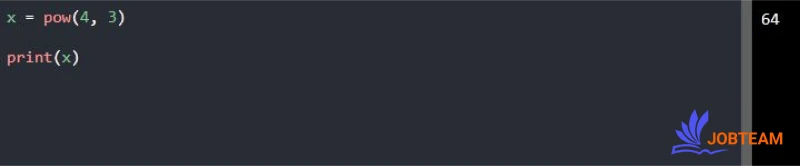 تابع ()pow در پایتون (Python) تابع ریاضی ()pow در پایتون (Python)