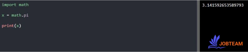 ثابت math.pi در پایتون (Python) ثابت ریاضی math.pi در پایتون (Python)