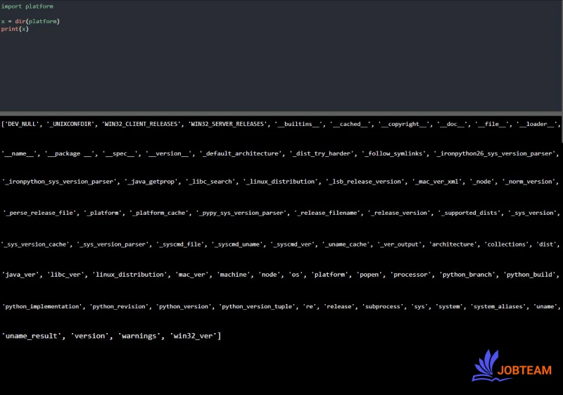 تابع ()dir در پایتون (Python) تابع ()dir در پایتون (Python)