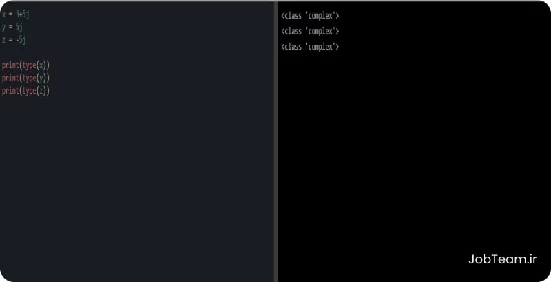 نوع داده ای عددی complex در پایتون