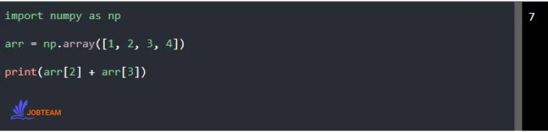 دسترسی به آرایه تک بعدی با ماژول NumPy در پایتون (Python) دسترسی به آرایه تک بعدی با ماژول NumPy در پایتون (Python)