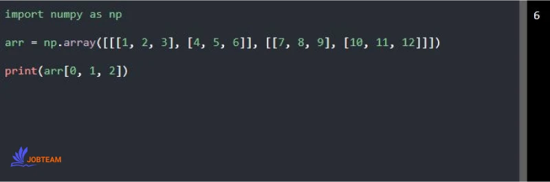 دسترسی به آرایه سه بعدی با ماژول NumPy در پایتون (Python) دسترسی به آرایه سه بعدی با ماژول NumPy در پایتون (Python)