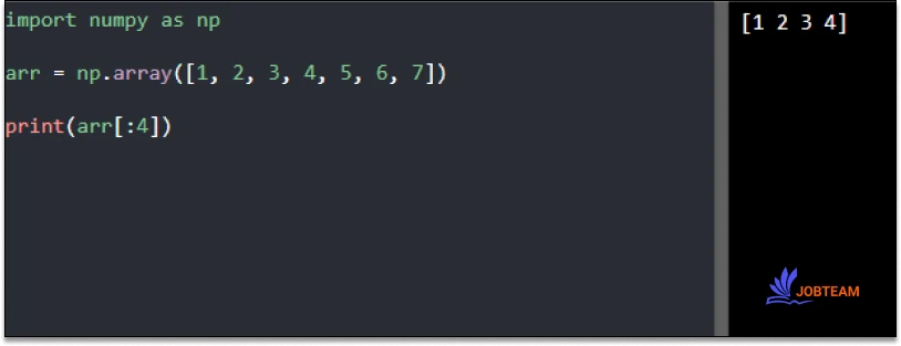 برش آرایه در ماژول NumPy در پایتون (Python) برش آرایه در ماژول NumPy در پایتون (Python)