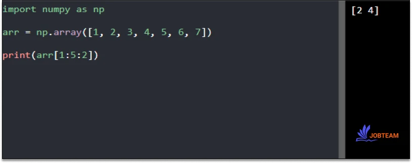 Step (گام) در نامپای بخش آرایه Step (گام) در نامپای بخش آرایه