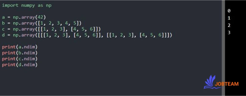 بررسی ابعاد یک آرایه در ماژول NumPy در پایتون (Python) بررسی ابعاد یک آرایه در ماژول NumPy در پایتون (Python)