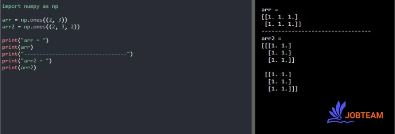 توابع عمومی ایجاد ndarray ماژول NumPy در پایتون (Python) توابع عمومی ایجاد ndarray ماژول NumPy در پایتون (Python)