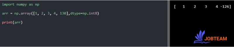 ویژگی dtype در ماژول NumPy در پایتون (Python) ویژگی dtype در ماژول NumPy در پایتون (Python)